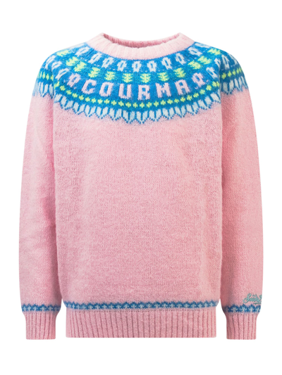 Mc2 Saint Barth Kids' Courma Fair Isle Jumper In Courma Icelandic 21