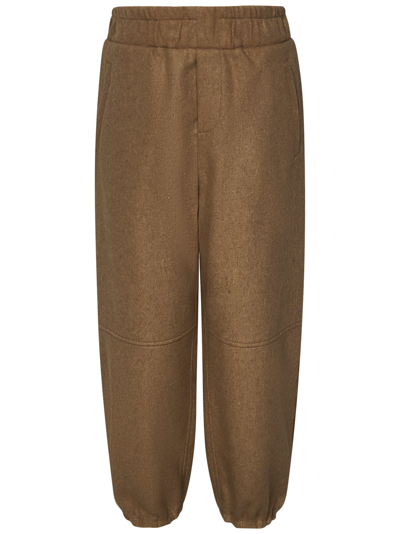 Fendi Kids' Trousers In Brown