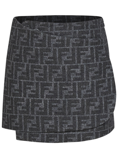 Fendi Kids' Skirt In Grey