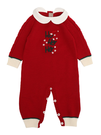 La Stupenderia Babies' Ohohoh! Onesie In Red