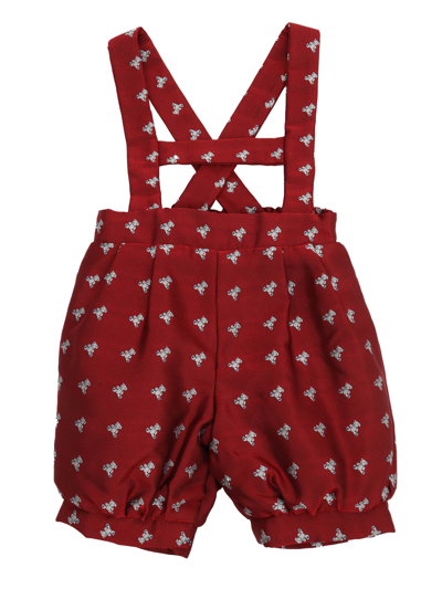 La Stupenderia Babies' Tyrol Dungarees In Red