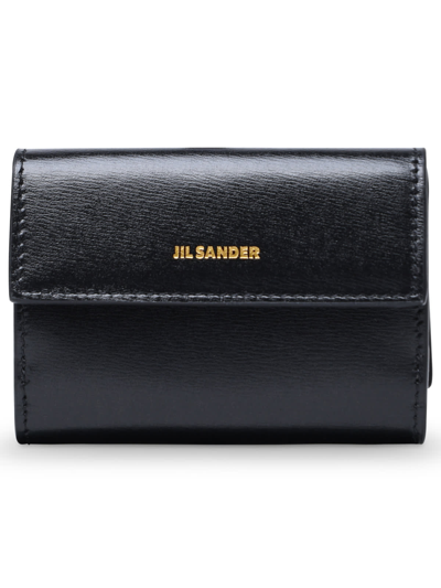 Jil Sander Baby Trifold Wallet In Black
