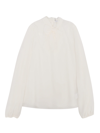 Dolce & Gabbana Pussy Bow Blouse In White