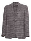 Lardini Houndstooth Jacket In Brown