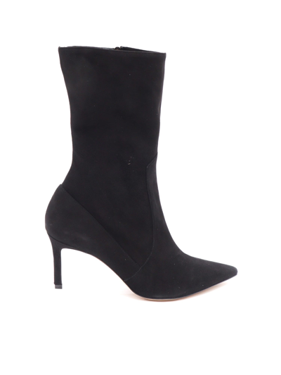 P.A.R.O.S.H BLACK SUEDE BOOT
