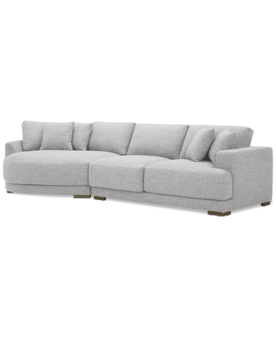 Macy's Vasher 135" 2-pc. Fabric Sectional With Cuddler, Created For  In Cloud