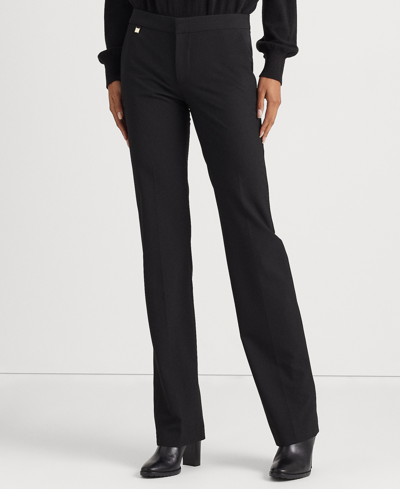 Lauren Ralph Lauren Straight Ponte Pant In Polo Black