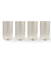 Year & Day Plain Tall Glasses, Set Of 4 In Warm Gray