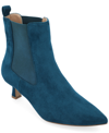 Journee Collection Women's Tenlee Tru Comfort Foam Wide Width Kitten Heel Booties In Blue