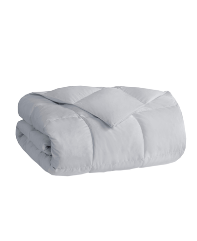 Sleep Philosophy Heavy Warmth Goose Feather & Goose Down Filling Comforter,, Full/queen In Light Grey