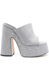 Vic Matie 140mm Denim Mules In Denim