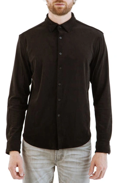 Monfrere Noir Button Front Long Sleeve Shirt