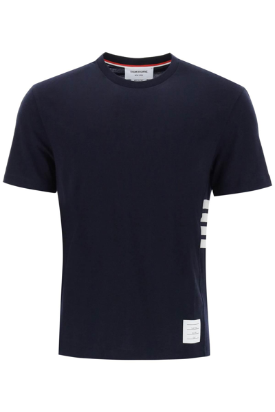 Thom Browne T-shirt 4 Bar In Blue