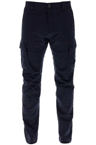 C.p. Company Diagonal Reaised Track Pant In Blue