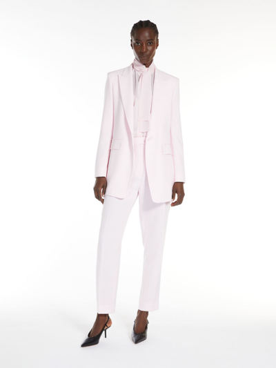 Max Mara Figure-skimming Blazer In Pink