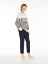 MAX MARA STRETCH COTTON CIGARETTE TROUSERS