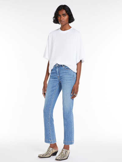 Max Mara Mini Flare Jeans In Midnightblue