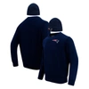 Pro Standard Men's  Navy New England Patriots Crewneck Pullover Sweater And Cuffed Knit Hat Box Gift In Navy