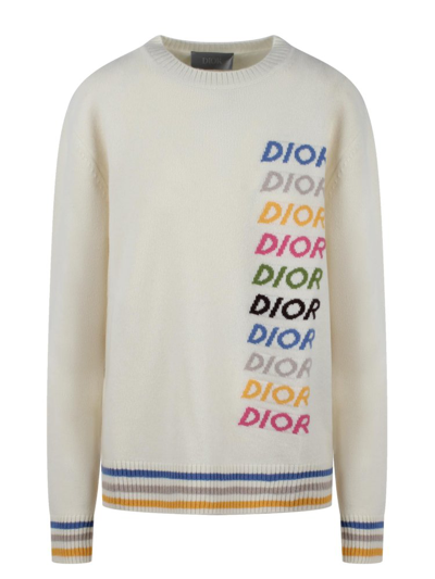 Dior Homme Crewneck Long In White