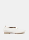 Uma Wang White Leather Ballerina Shoes In Off White