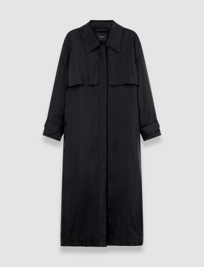 Joseph Silky Quilting Clovis Coat In Black