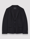 Joseph Soft Cotton Silk Belmore Jacket In Black