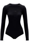 Mm6 Maison Margiela Numbers-logo Long-sleeve Bodysuit