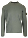STONE ISLAND STONE ISLAND COMPASS PATCH CREWNECK KNITTED JUMPER