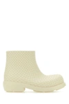 Bottega Veneta Fireman Ankle Boot In White