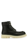 BOTTEGA VENETA BOTTEGA VENETA MAN TWO-TONE LEATHER HADDOCK ANKLE BOOTS