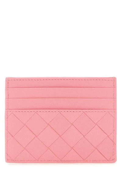 Bottega Veneta Woman Pink Nappa Leather Card Holder