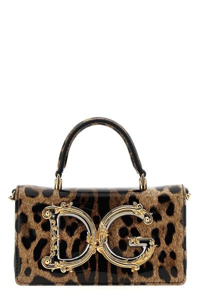 Dolce & Gabbana Leopardo Crossbody Bag In Multicolor