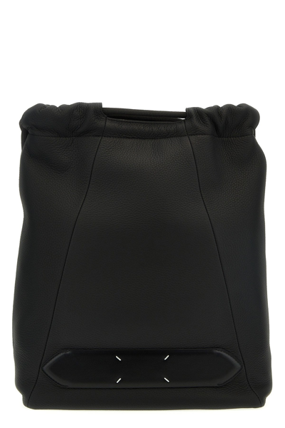 Maison Margiela Soft 5ac Drawstring Backpack In Black