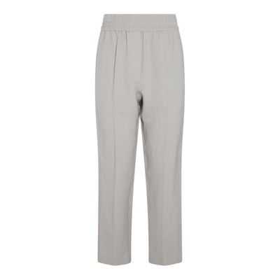 Brunello Cucinelli Straight Leg Trousers In Grey