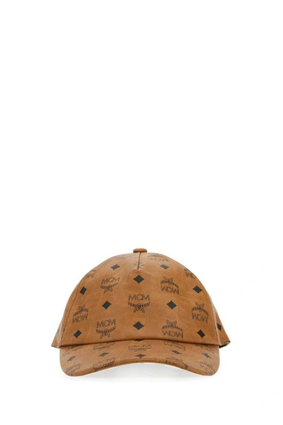 Mcm Man Printed Canvas Baseball Cap In Multicolor