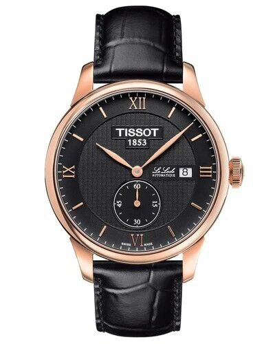 Pre-owned Tissot Men's Le Locle Small Seconds Leather Swiss Auto Watch T006.428.36.058.01