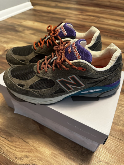 Pre-owned New Balance X Ycmc 990v3 M9.5 Shoes In Brown
