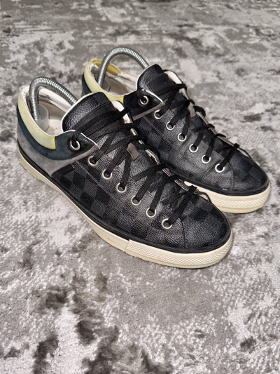 Pre-owned Louis Vuitton Low Top Leather Sneakers In Brown