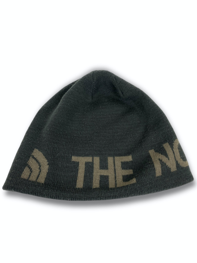 Pre-owned The North Face X Vintage The North Face Reversible Big Logo Beanie M516 In Deep Green