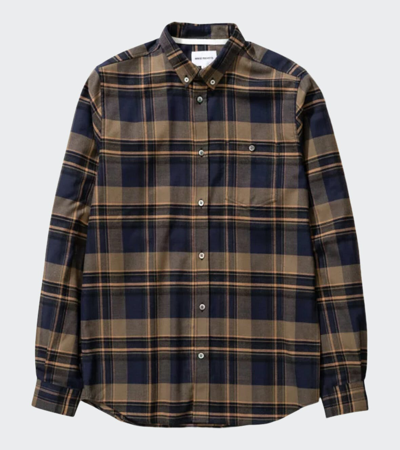 Pre-owned Norse Projects Anton Brushed Flannel Check