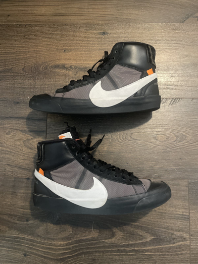 Pre-owned Nike X Off White Nike Blazer “grim Reaper” Shoes In Black