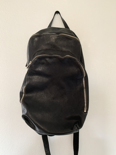 Pre-owned Guidi 2 Pocket Backpack In Black