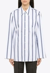 Our Legacy Daisy Striped Button-up Shirt In Blue