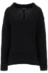 Tom Ford Loose-fit Pullover In Alpaca Blend In Black