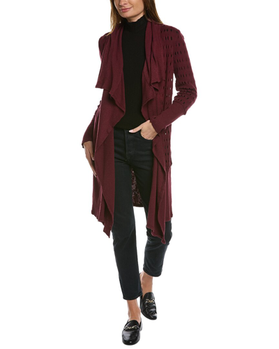 Xcvi Wearables Abernathy Draped Coat In Purple