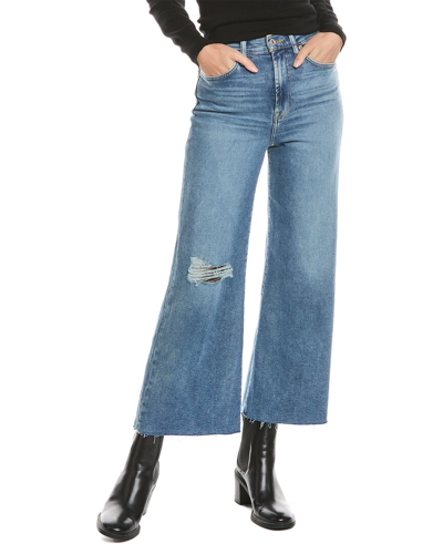 7 For All Mankind Lyme Ultra High-rise Cropped Flare Jean In Blue