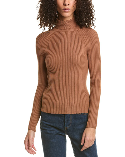 Dress Forum Turtleneck Sweater In Brown