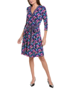 LEOTA LEOTA SURPLICE MINI DRESS