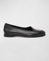 Santoni Woman Loafers Black Size 7 Leather In Black