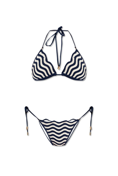 Zimmermann Knit Wave Bikini In Multi